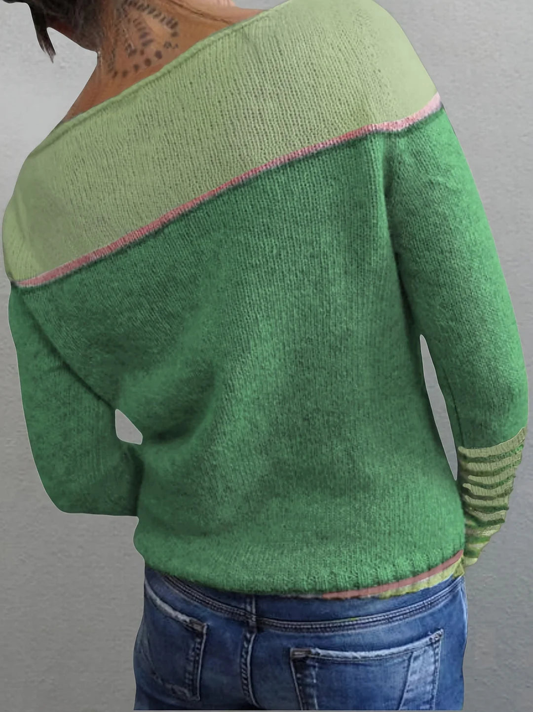 Lena™ | Striped Cashmere Sweater