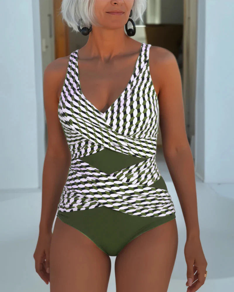 Liva™ | Elegant Cross-Over Swimsuit