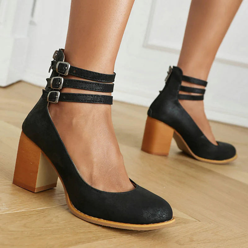 Elisa™| Elegant Block Heels