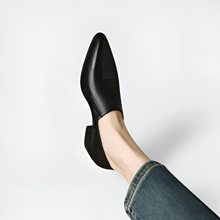 Kyadae™ | Block Heel Slip-Ons