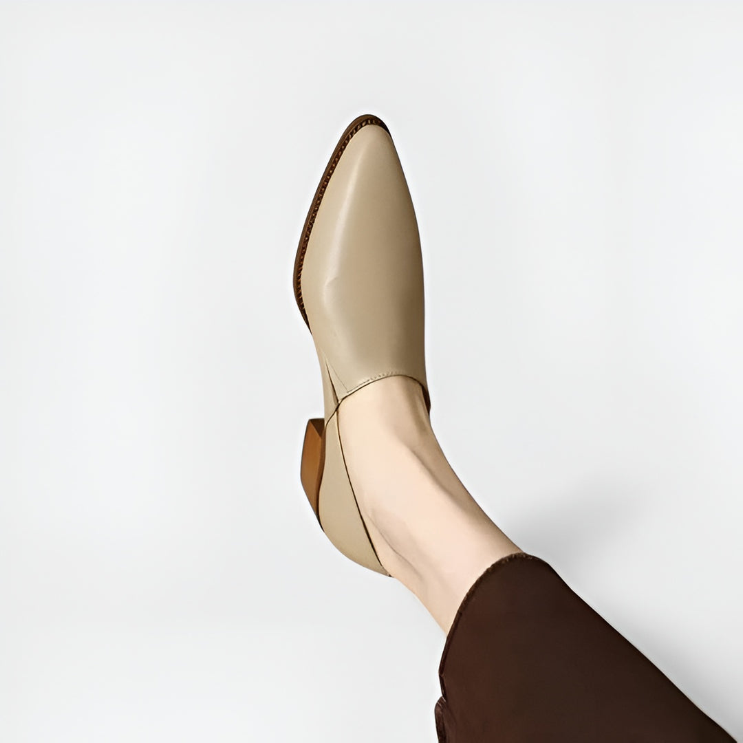 Kyadae™ | Block Heel Slip-Ons