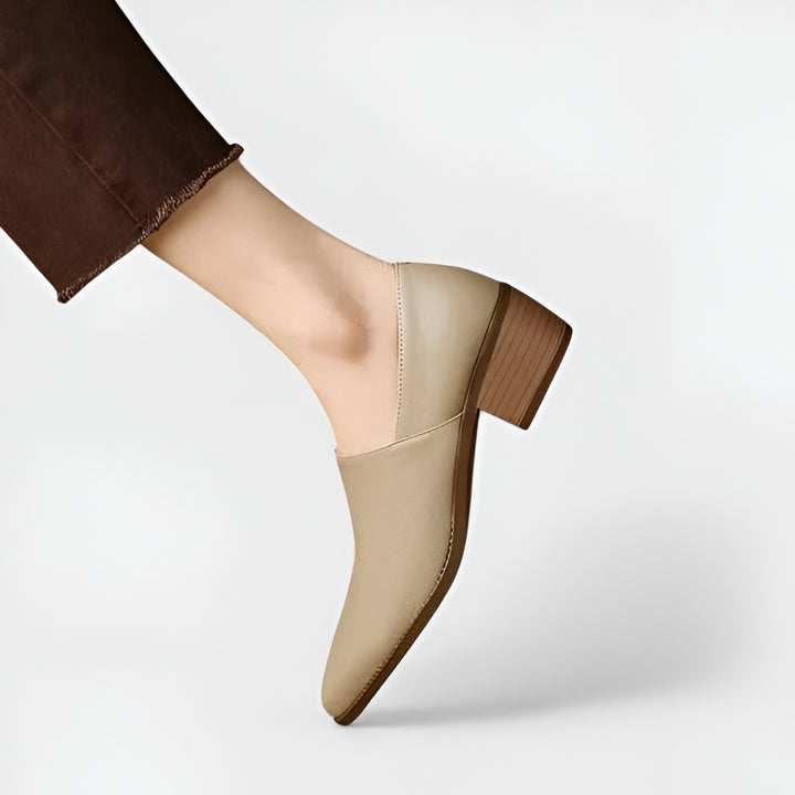 Kyadae™ | Block Heel Slip-Ons
