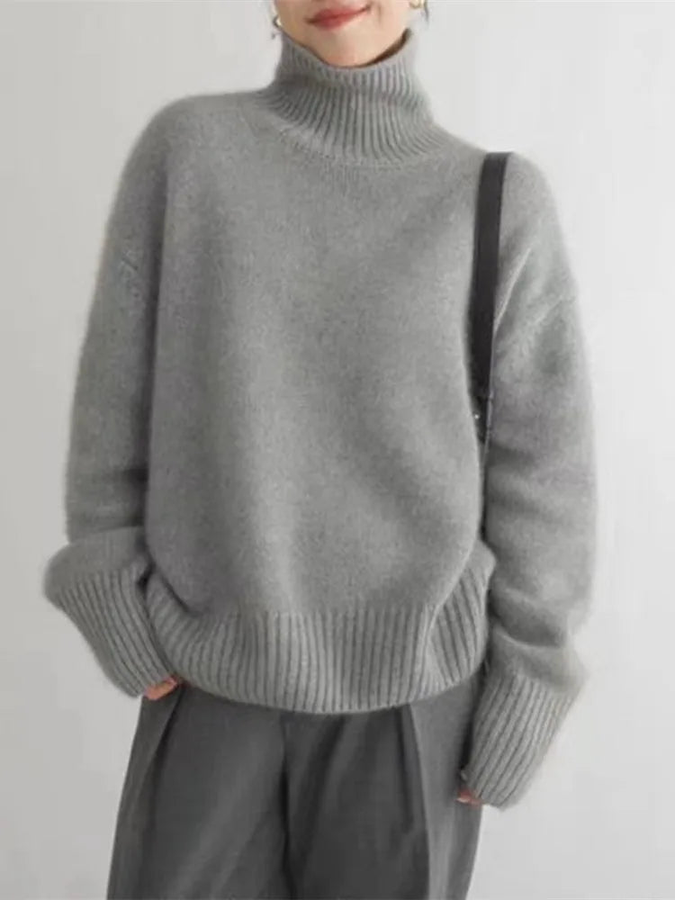 Isabella™ | High-Neck Cashmere Sweater