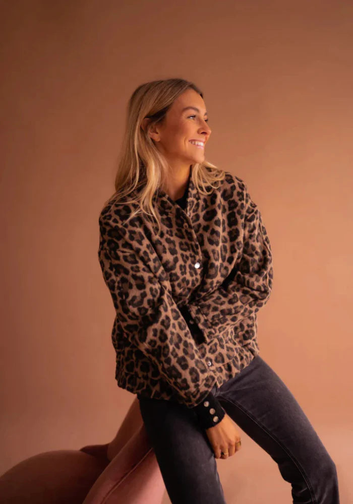 Charlene™ | The Leopard Bomber Jacket