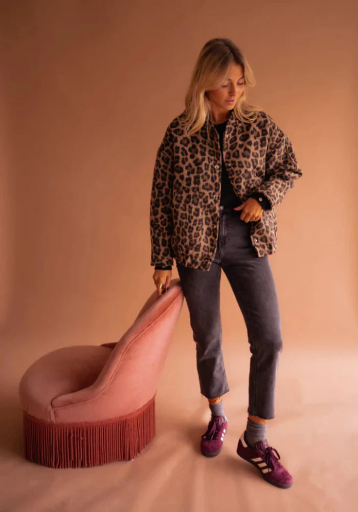 Charlene™ | The Leopard Bomber Jacket