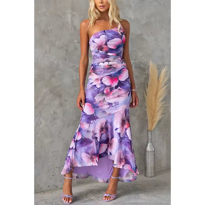 Abigail™ | Ruffled Puff-Sleeve Midi Dress