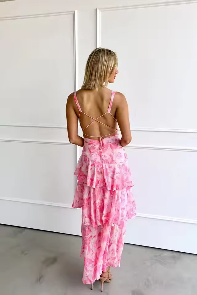 Domenica™ | Ruched Midi Dress with Soft Pleats