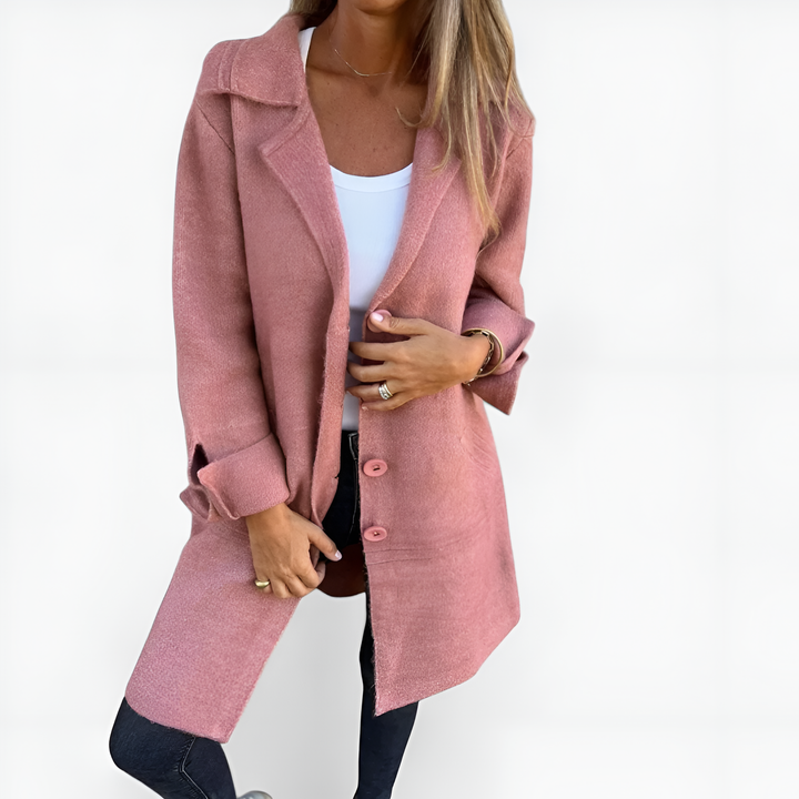 Maila™ | Long Casual Coat with Cuff