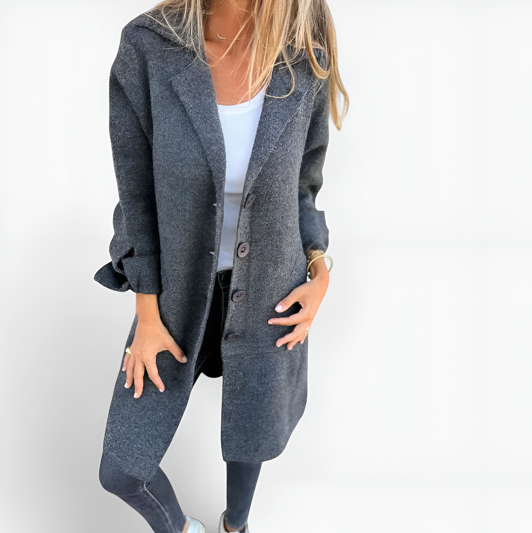 Maila™ | Long Casual Coat with Cuff