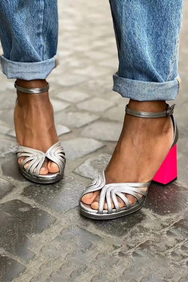 Allegra™ | Classic Heels with Gold Strap