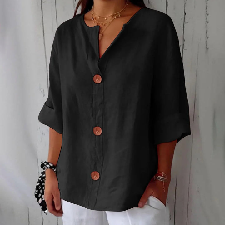 CLARA™ – CASUAL LINEN BLOUSE