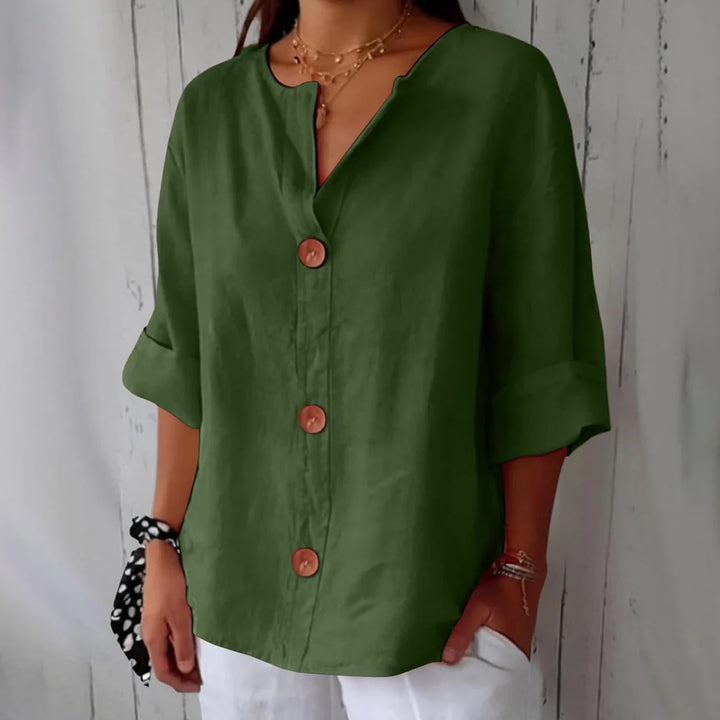 CLARA™ – CASUAL LINEN BLOUSE