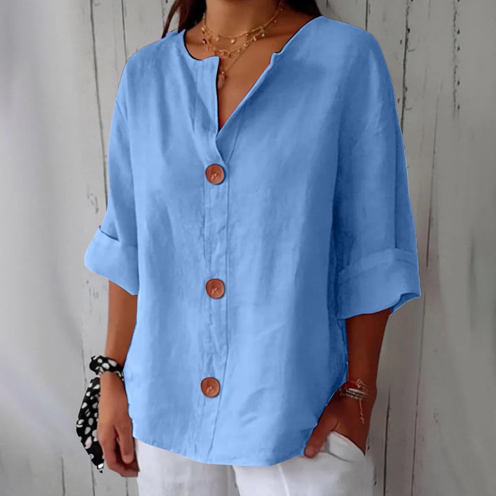 CLARA™ – CASUAL LINEN BLOUSE
