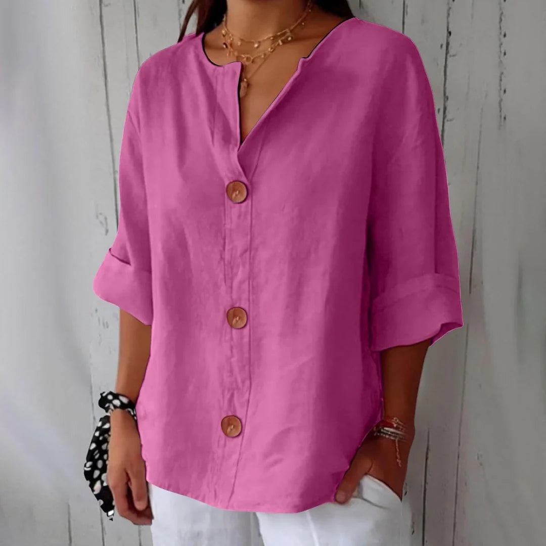 CLARA™ – CASUAL LINEN BLOUSE