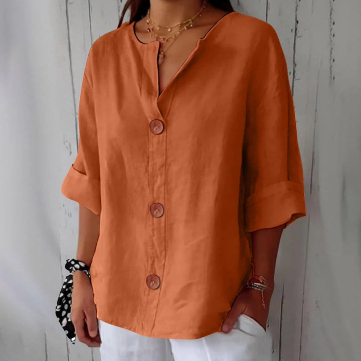 CLARA™ – CASUAL LINEN BLOUSE