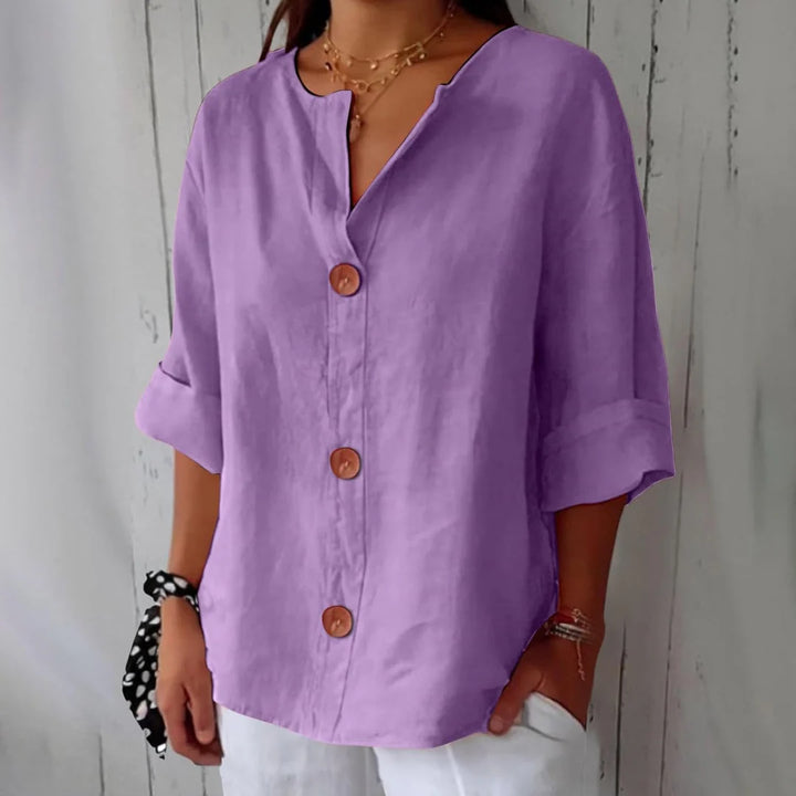 CLARA™ – CASUAL LINEN BLOUSE