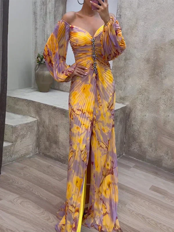 Kristine™ | Elegant V-Neck Dress