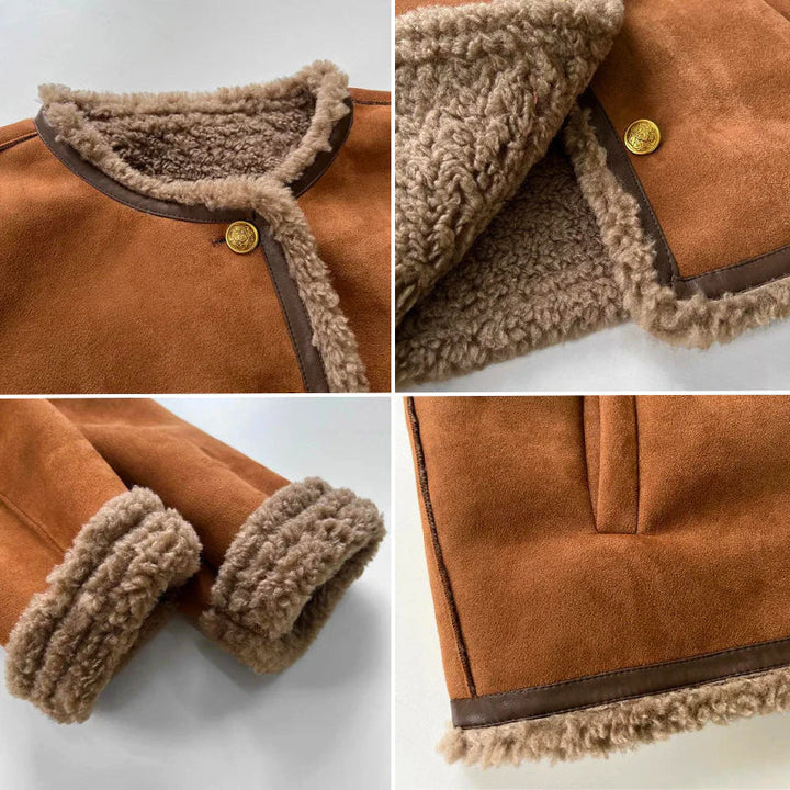 Margo™ | Buttoned Sheepskin Jacket