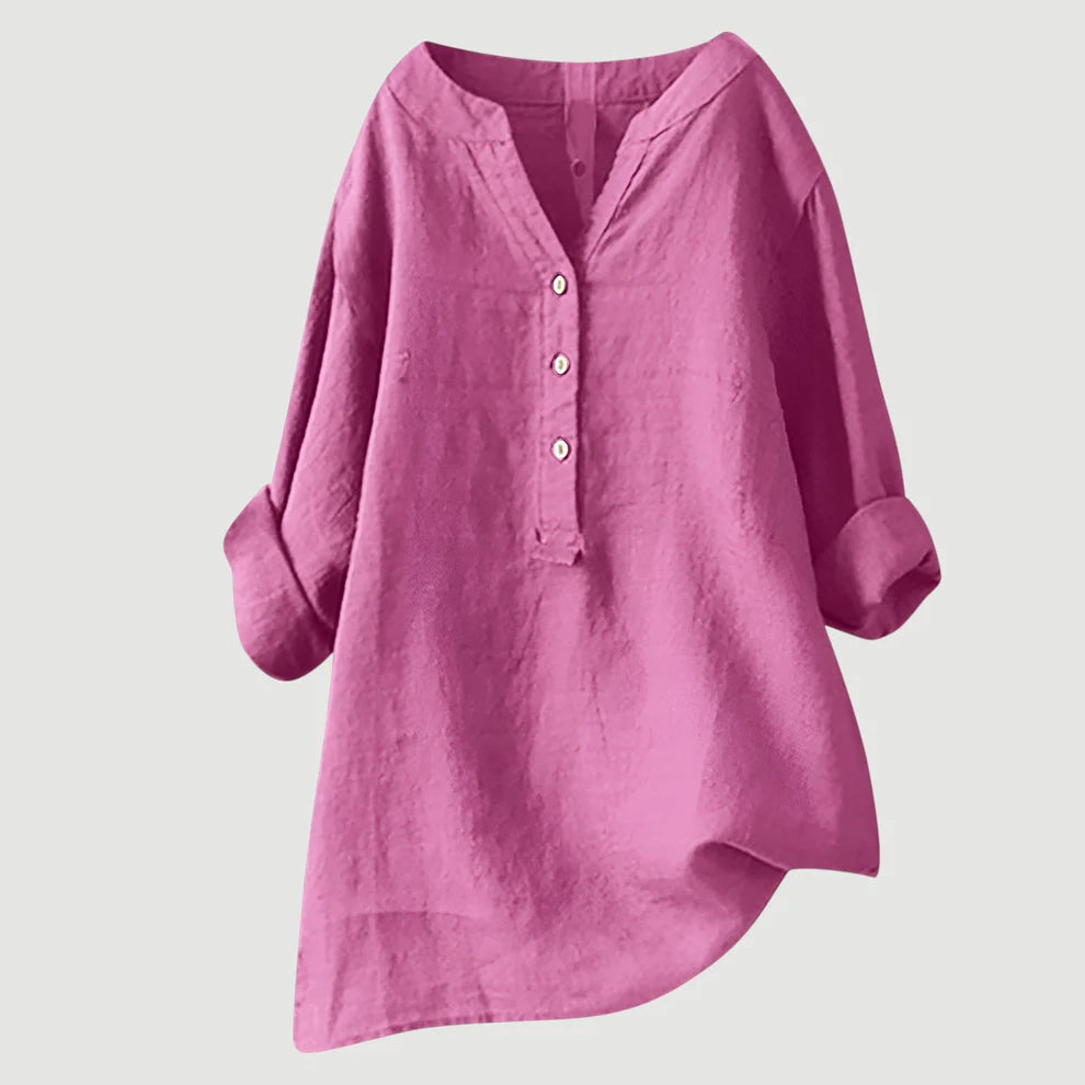 FREJA™ – BREEZY BUTTON-UP SUMMER SHIRT