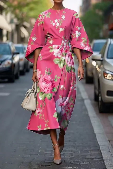 MOXLAN™ – ELEGANT FLORAL DRESS